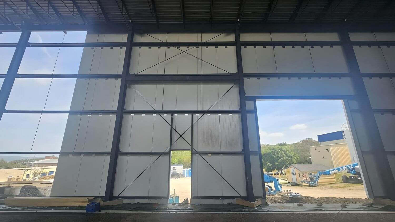 Rockwall and Isowall panels used in construction of a wild seaweed processing facility